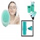 12 Brochas de maquillaje con estuche cilindro y masajeador facial electrico